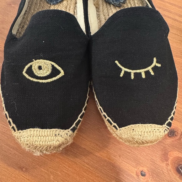 Jason Polan x Soludos Black "Wink" Espadrilles | Women's 8.5‎ - Picture 5 of 6